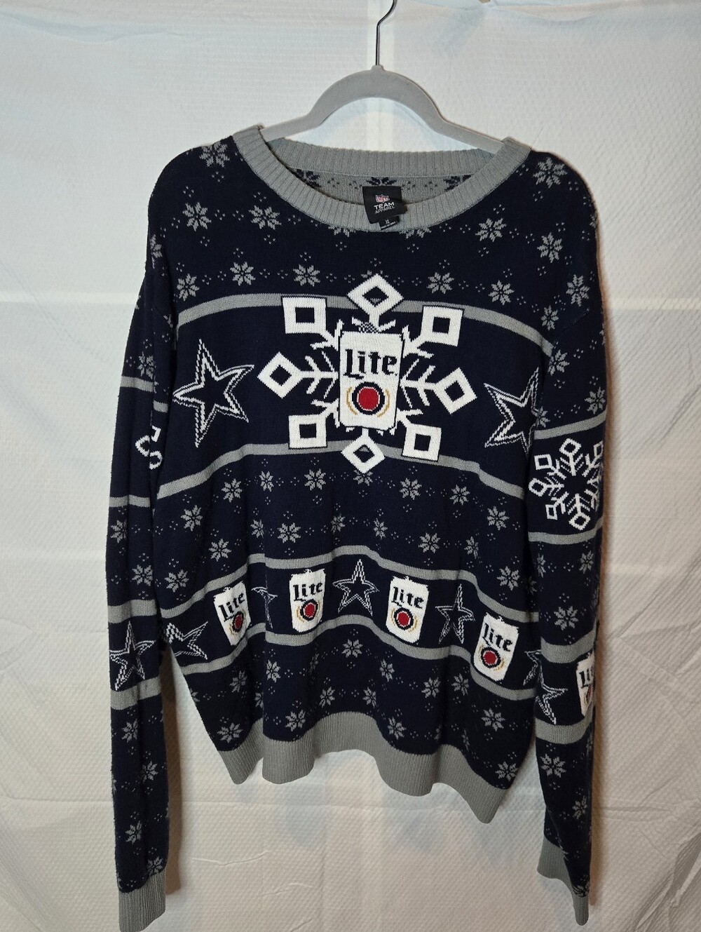 Dallas Cowboys & Miller Lite Ugly Christmas Sweater NFL